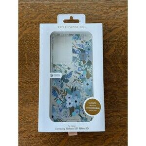 Rifle Paper Co. Series Case for Samsung Galaxy S21 Ultra 5G - Garden Party Blue